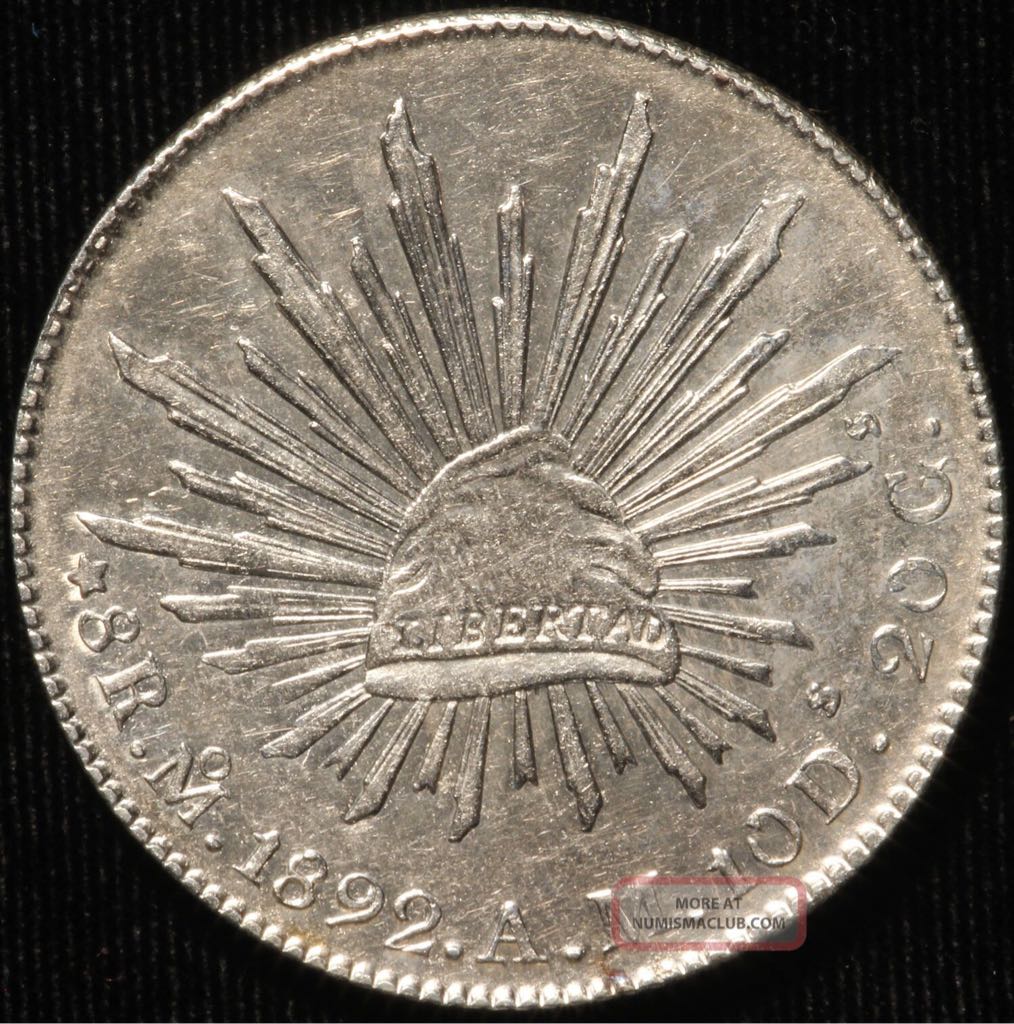 Mexico 8 Reales 1892  coin collectible - Main Image 2