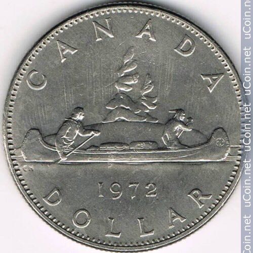 Canada Dollar 1972  coin collectible - Main Image 2