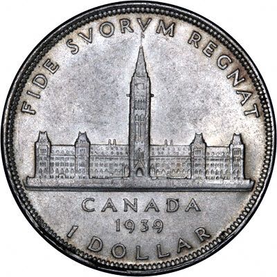 1937 Canadian Dollar Royal Visit  coin collectible - Main Image 2