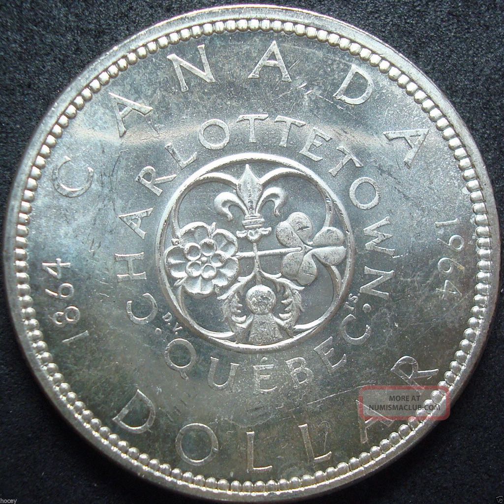 1964 Canadian Silver Dollar  coin collectible - Main Image 2