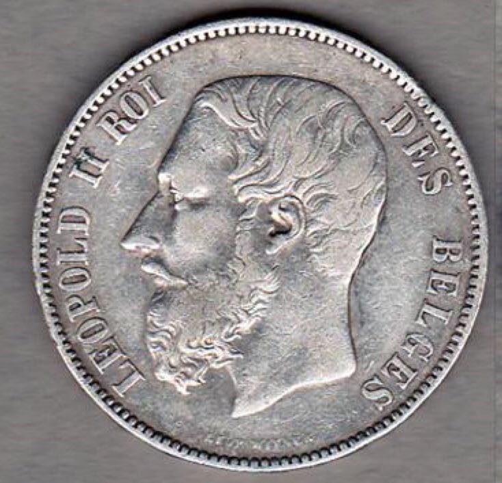 Belgium 5 Francs 1874  coin collectible - Main Image 2
