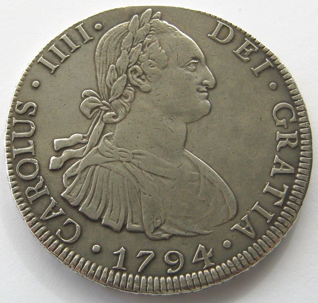 Spain 8 Reales 1794  coin collectible - Main Image 2