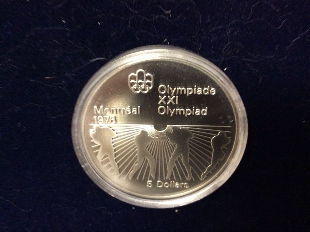 1976 Canadian $5.00 Montreal XXI Olympiad Coin  coin collectible - Main Image 2