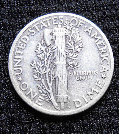 1943 Winged Liberty Head Dime  coin collectible - Main Image 2