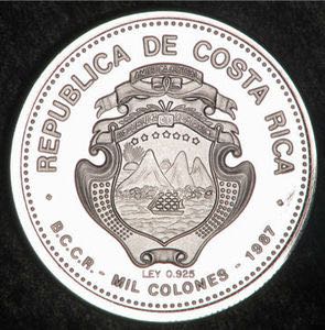 Costa Rica 1000 Colones 1987  coin collectible - Main Image 2