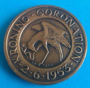 Queen Elizabeth II Coronation Commemorative Medal (South Africa)  coin collectible - Main Image 2