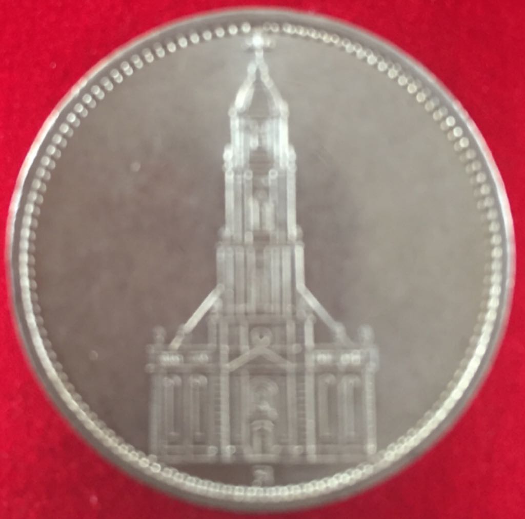 5 Reichsmark 1935A Church  coin collectible - Main Image 2