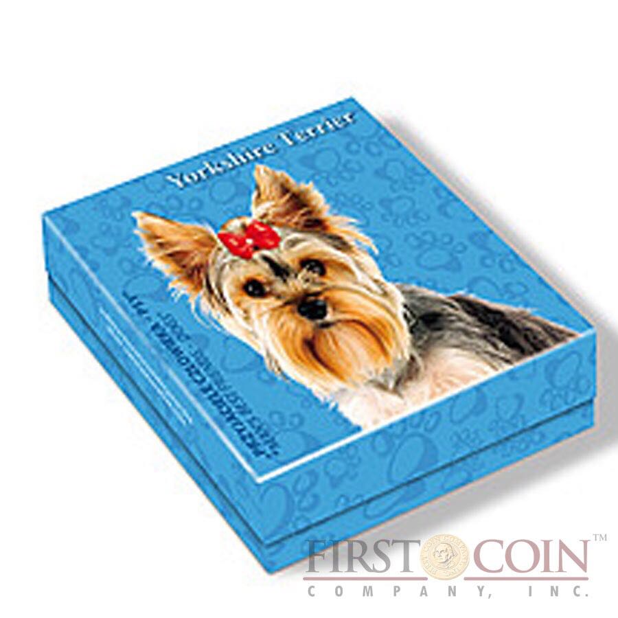 Niue 2013 1$ Man’s Best Friends Dogs - Yorkshire Terrier Proof Silver Coin  coin collectible - Main Image 2