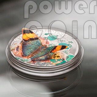 Butterfly 2014 3D Euphaedra neoph Butterfly Papillons Exotiques 3D - Coin  coin collectible - Main Image 2