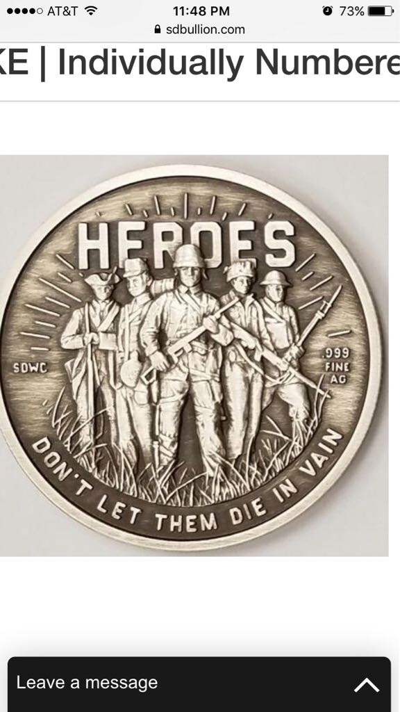 HEROES SDWC Double Reverse Antiqued Proof | FIRST STRIKE | Individually Numbered Rim | Total Mintage of 250  coin collectible - Main Image 2