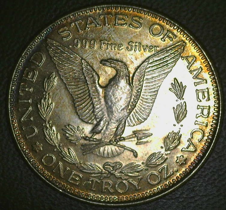 Silver Bullion Round Morgan  coin collectible - Main Image 2