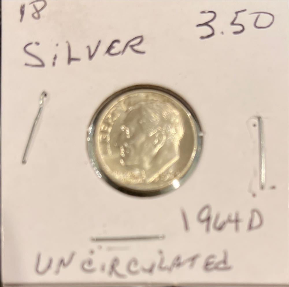 1964 D Roosevelt Dime  coin collectible - Main Image 3