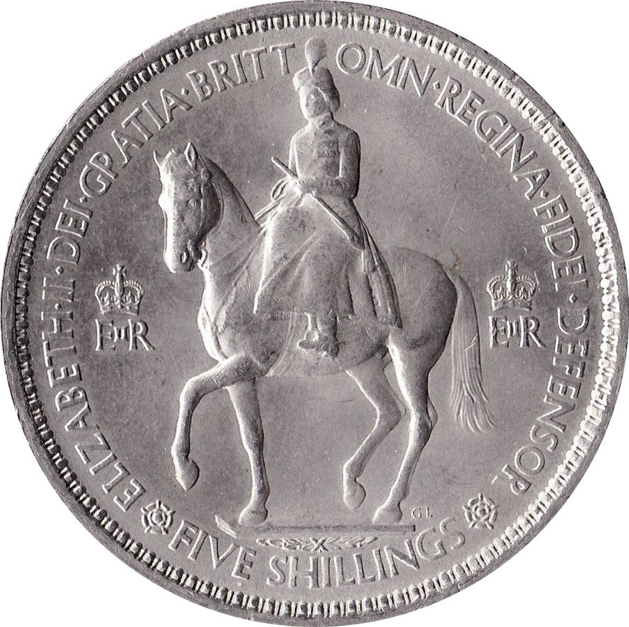5 Shillings - Elizabeth II Coronation  coin collectible - Main Image 2