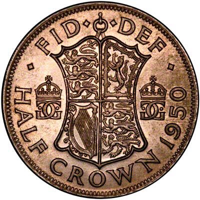1950 George VI Halfcrown  coin collectible - Main Image 2