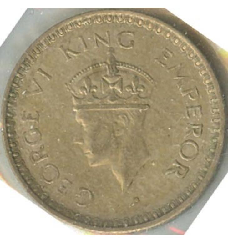 1944 Indian One Rupee  coin collectible - Main Image 2