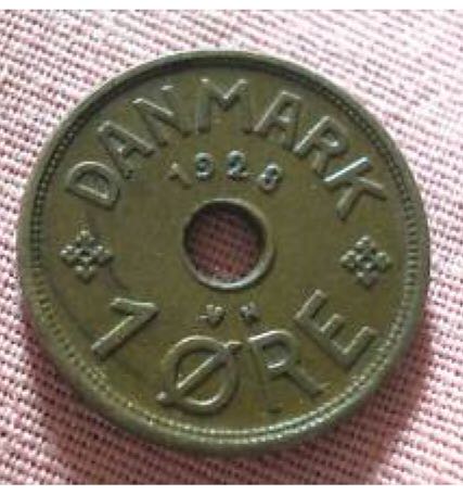 1928 Danmark 5O Ore Coin  coin collectible - Main Image 2