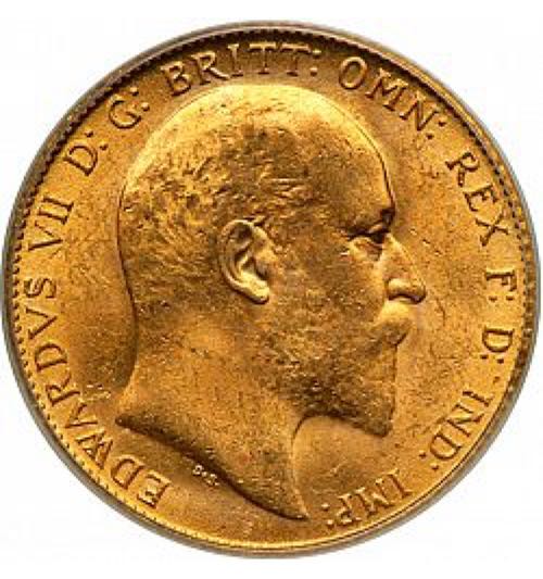 1907  Edward VII  One Penny Coin  coin collectible - Main Image 2
