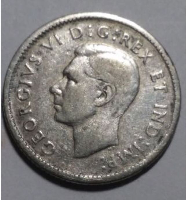 1943 Canadian Dime  coin collectible - Main Image 2