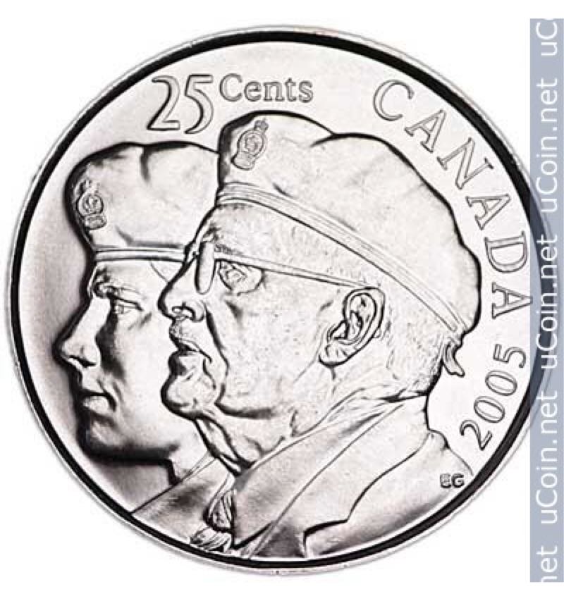 Canada - 25 Cent (Year Of The Veteran)  coin collectible - Main Image 1