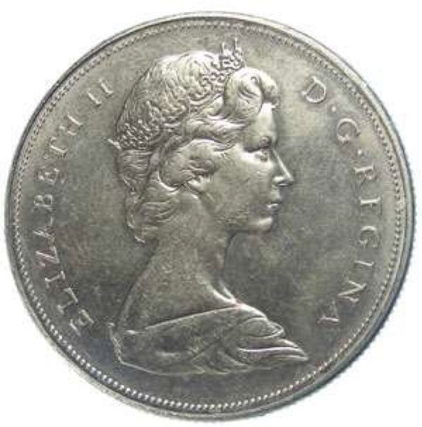 1972 Canadian Voyageur Design Resumed Nickel Dollar  coin collectible - Main Image 2