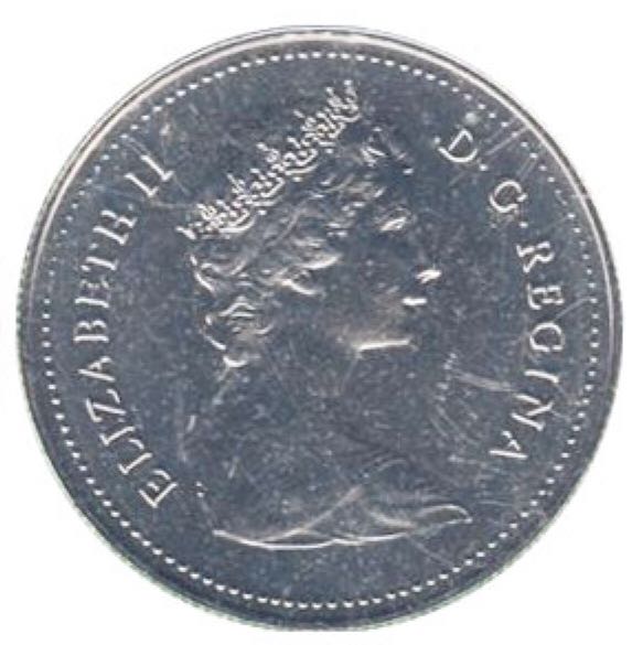 1982 Canadian Nickel Dollar  coin collectible - Main Image 2