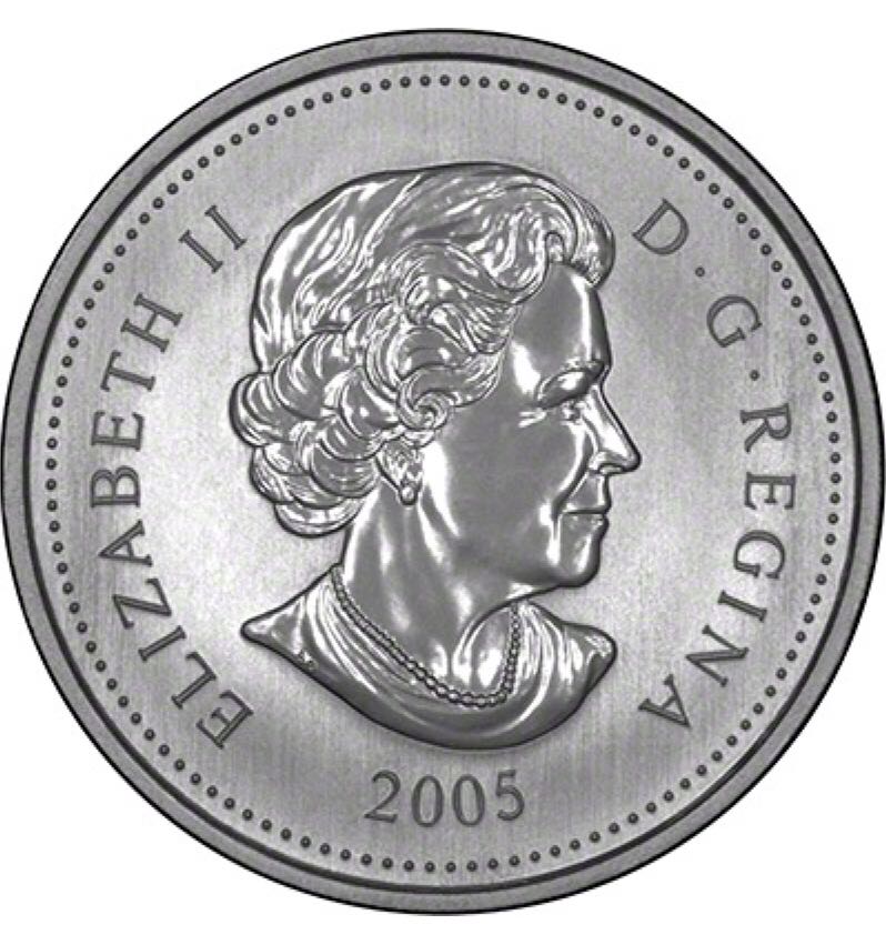 1945-2005 Canadian 60th Anniversary Silver Five Dollar Coin  coin collectible - Main Image 2