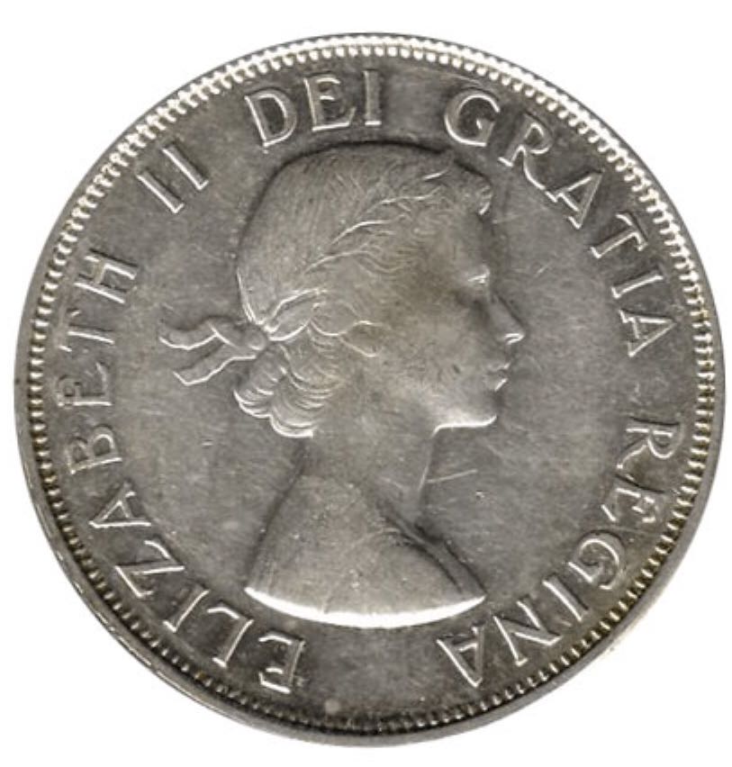 1963 Canadian Fifty Cent Silver Coin  coin collectible - Main Image 2
