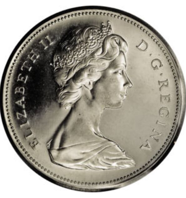 1967-1867 Canadian Centennial Fifty Cent Silver Coin  coin collectible - Main Image 2