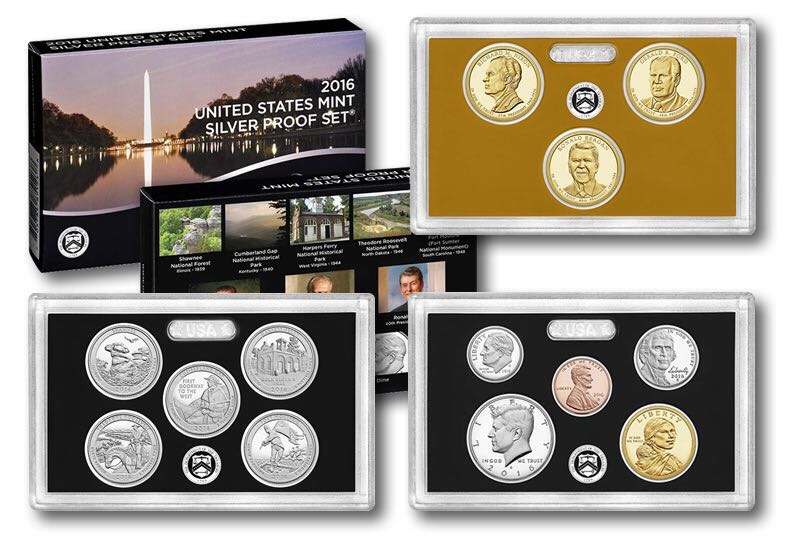 2016 US Mint Silver Proof Coin Set (S)  coin collectible - Main Image 4