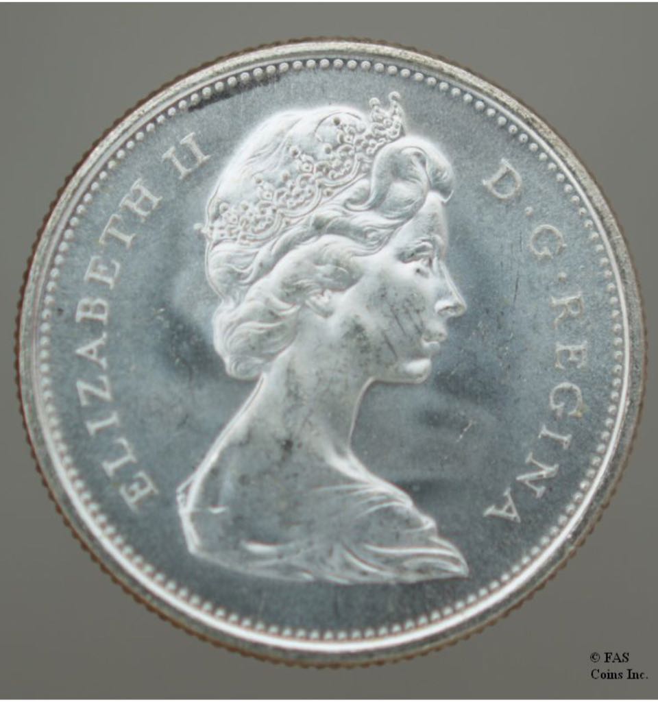 1968 Canadian Fifty Cent Coin  coin collectible - Main Image 2