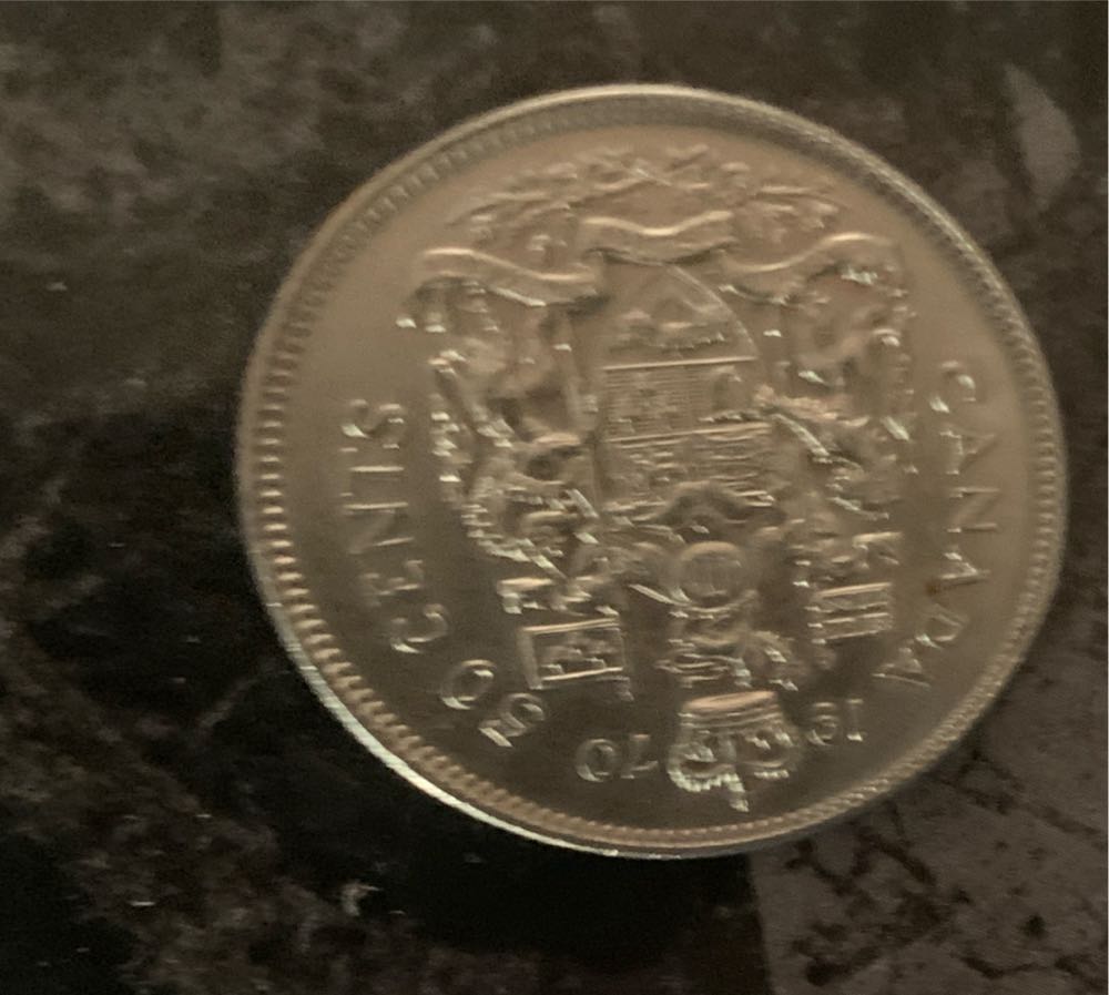 1970 Canadian Fifty Cent Coin  coin collectible - Main Image 3