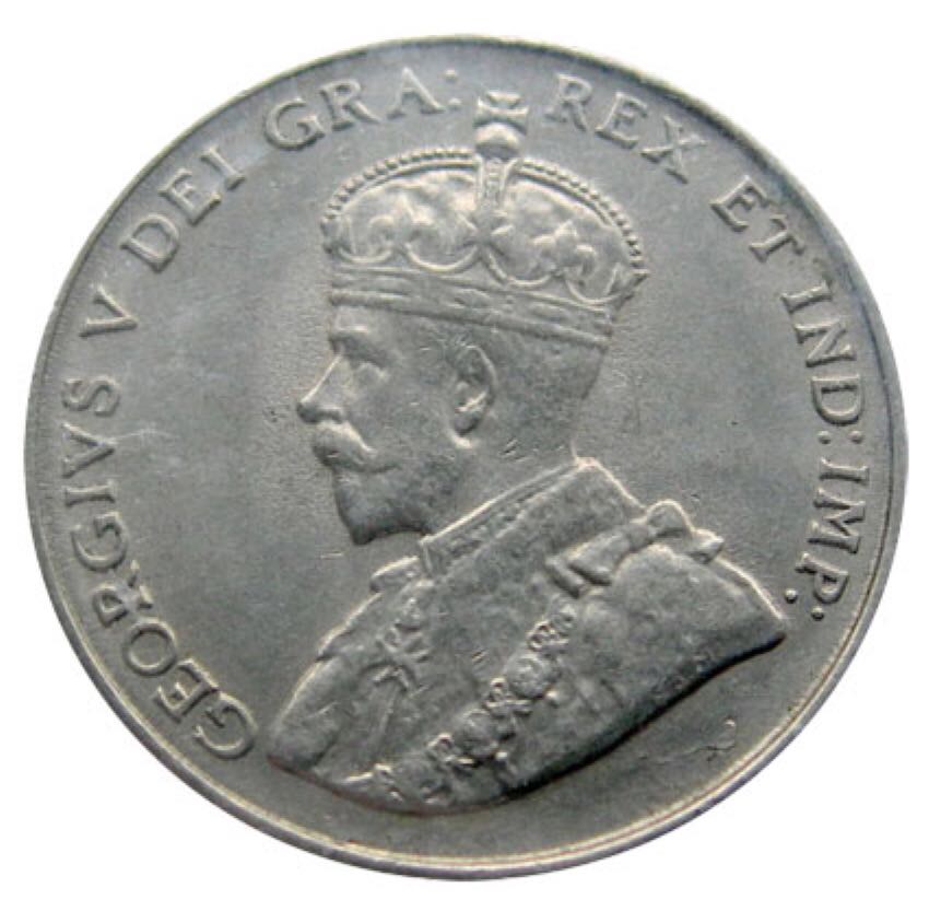 1924 Canadian Five Cent Nickel Coin  coin collectible - Main Image 2