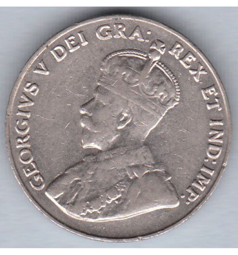 1932 Canadian Five Cent Nickel Coin  coin collectible - Main Image 2