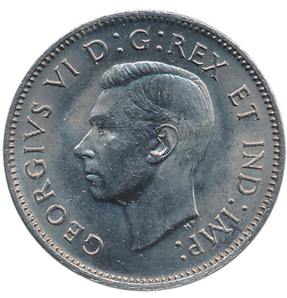 1941 Canadian Five Cent Nickel Coin  coin collectible - Main Image 2