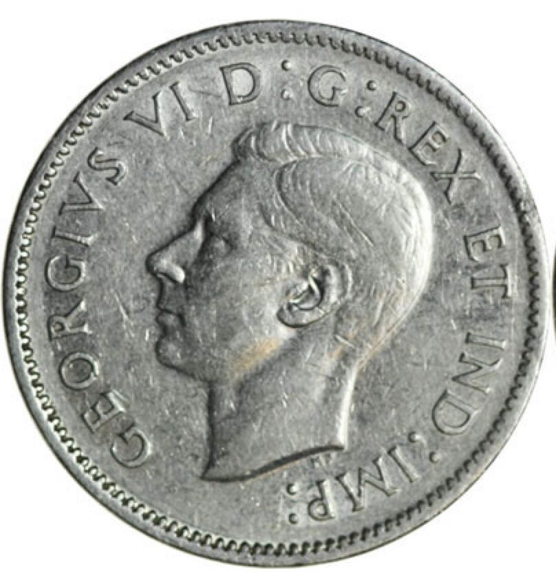 1942 Canadian Five Cent Nickel Coin  coin collectible - Main Image 2