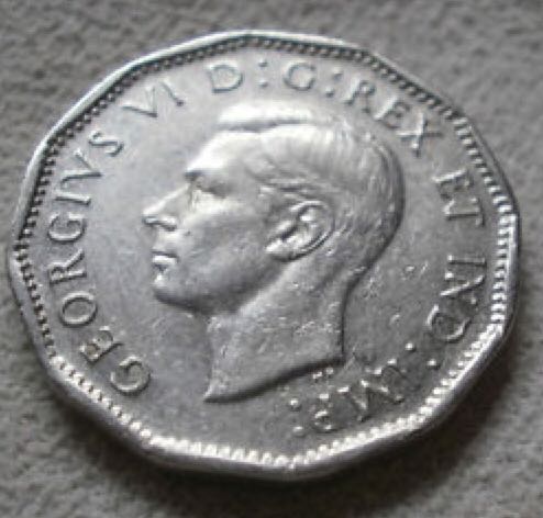 1946 Canadian Five Cent Nickel Coin ML  coin collectible - Main Image 2