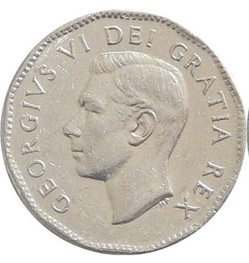 1951 LR Canadian Five Cent Steel Plated Coin  coin collectible - Main Image 2