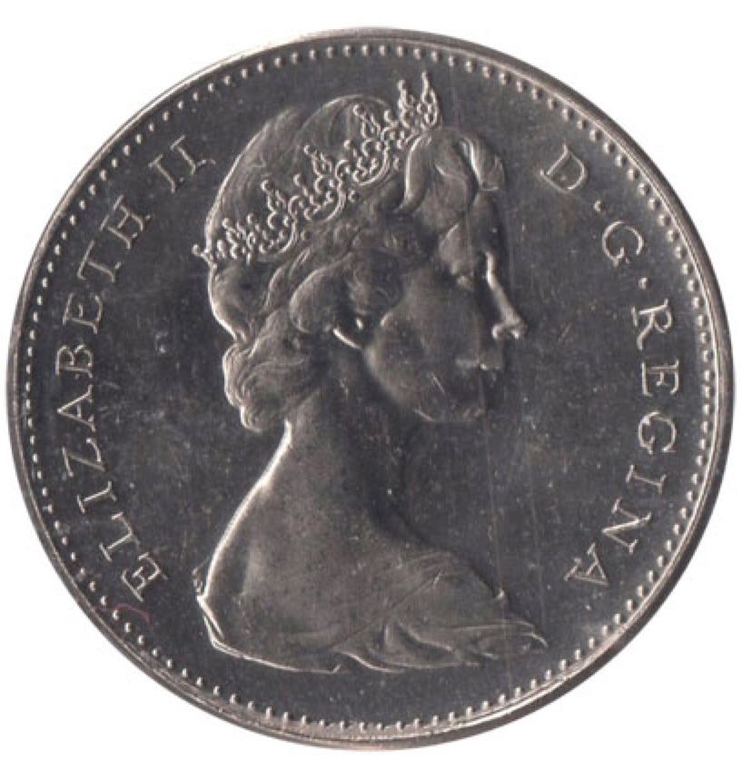 1965 Canadian SB Five Cent Nickel Coin  coin collectible - Main Image 2