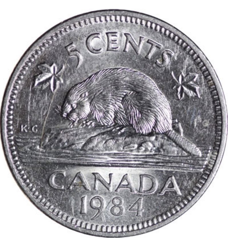 1957 Canadian Ten Cent Silver Coin