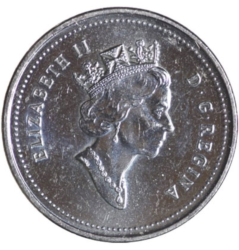 2000 Canadian Five Cent Coin  coin collectible - Main Image 2