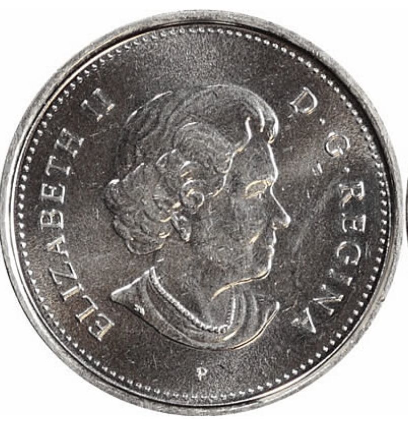 2006P Canadian Five Cent Coin  coin collectible - Main Image 2
