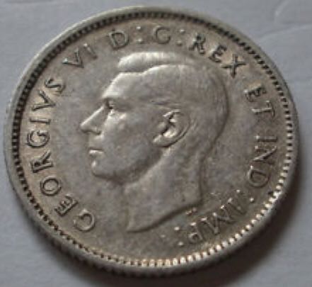 1942 Canadian Ten Cent Coin  coin collectible - Main Image 2