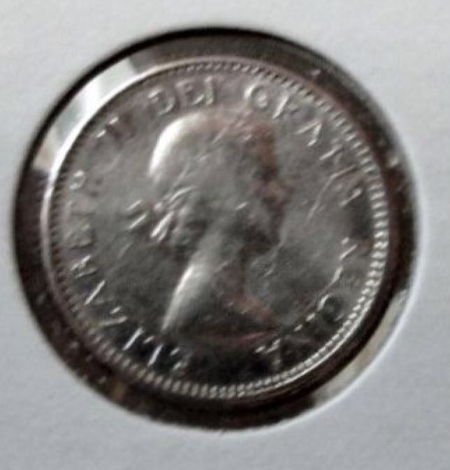 1963 Canadian Ten Cent Silver Coin coin collectible - Main Image 2