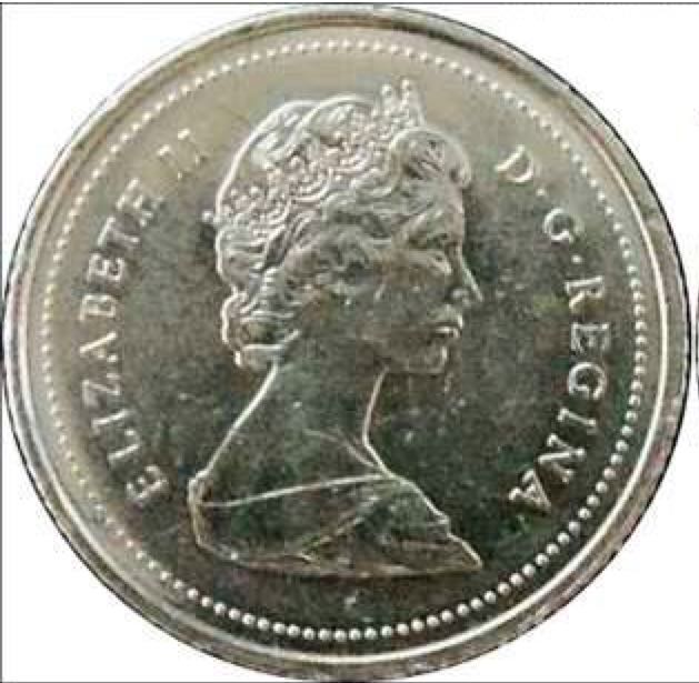 1986 Canadian Ten Cent Nickel Dime  coin collectible - Main Image 2