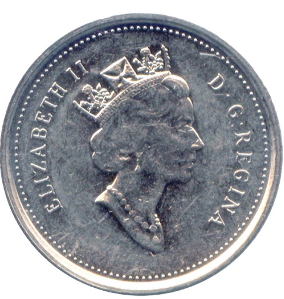 2000 Canadian Ten Cent Nickel Dime  coin collectible - Main Image 2