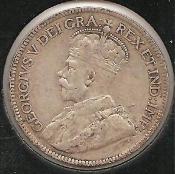 1917 Canadian Twenty Five Cent Silver Coin  coin collectible - Main Image 2