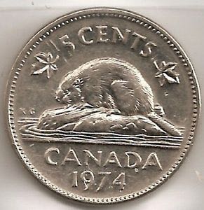 5¢ Canada 1974  coin collectible - Main Image 2