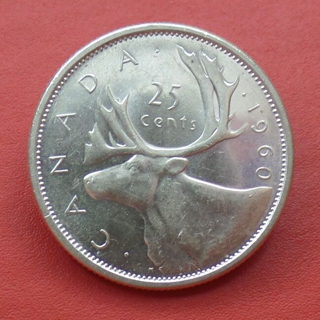 25¢ Canada 1960  coin collectible - Main Image 2
