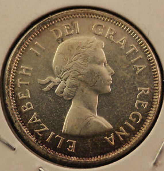 1962 Canadian Twenty Five Cent Quarter  coin collectible - Main Image 2