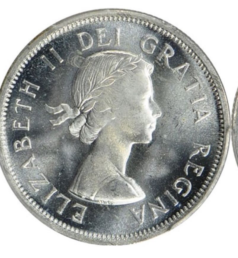 1963 Canadian Twenty Five Silver Quarter  coin collectible - Main Image 2